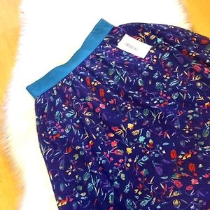 LulaRoe Lola Lined Printed A line Midi Skirt-#0500…